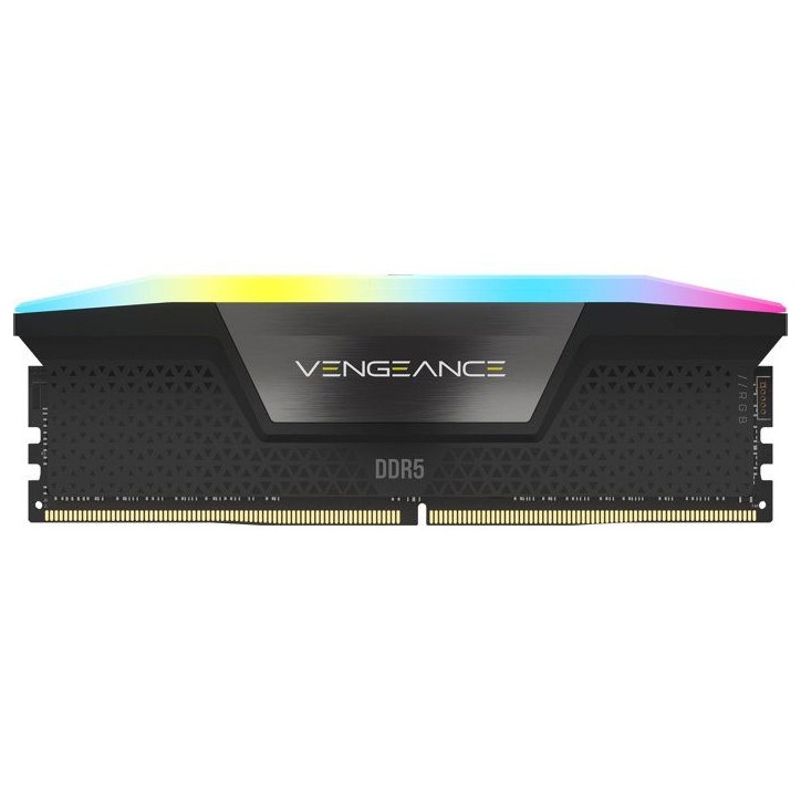 Mémoire RAM CORSAIR VENGEANCE RGB - CMH16GX5M2B5200C40 - DDR5 16 Go (2x8 Go) - 5200 MHz - CL40 Mémoire RAM CORSAIR VENGEANCE RGB - CMH16GX5M2B5200C40 - DDR5 16 Go (2x8 Go) - 5200 MHz - CL40