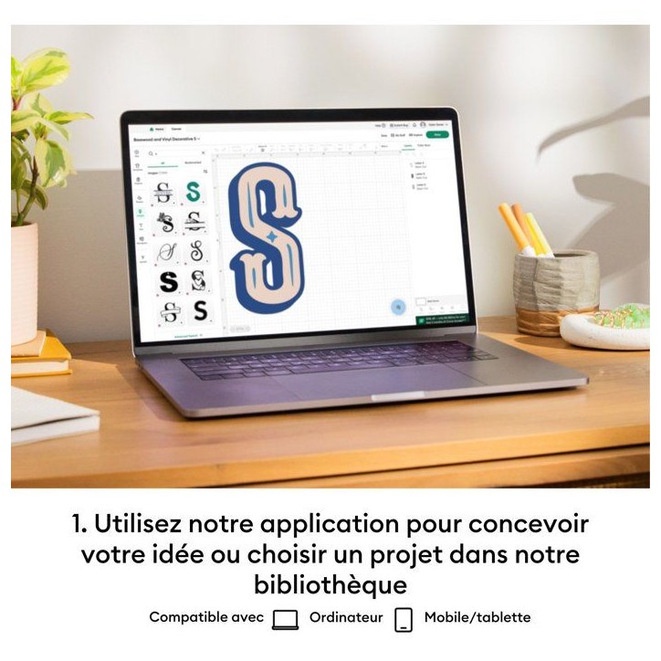 Machine de découpe intelligente - CRICUT - Pack Maker 4 + kit essentiel Machine de découpe intelligente - CRICUT - Pack Maker 4 + kit essentiel