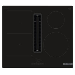 Bosch Table de cuisson aspirante induction 60cm 4 foyers 7400w noir -