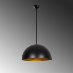 Suspension lustre D BY M.RED Black Gold - Noir et or - Métal - Design