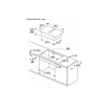 Bosch Table de cuisson aspirante induction 60cm 4 foyers 7400w noir -