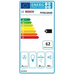 Bosch Table de cuisson aspirante induction 60cm 4 foyers 7400w noir -
