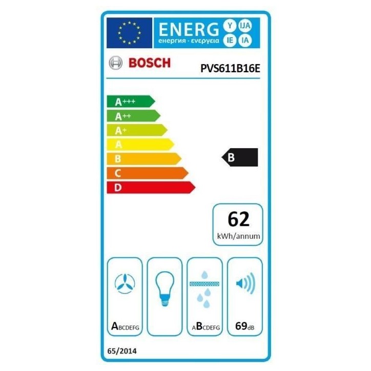 Bosch Table de cuisson aspirante induction 60cm 4 foyers 7400w noir - PVS611B16E