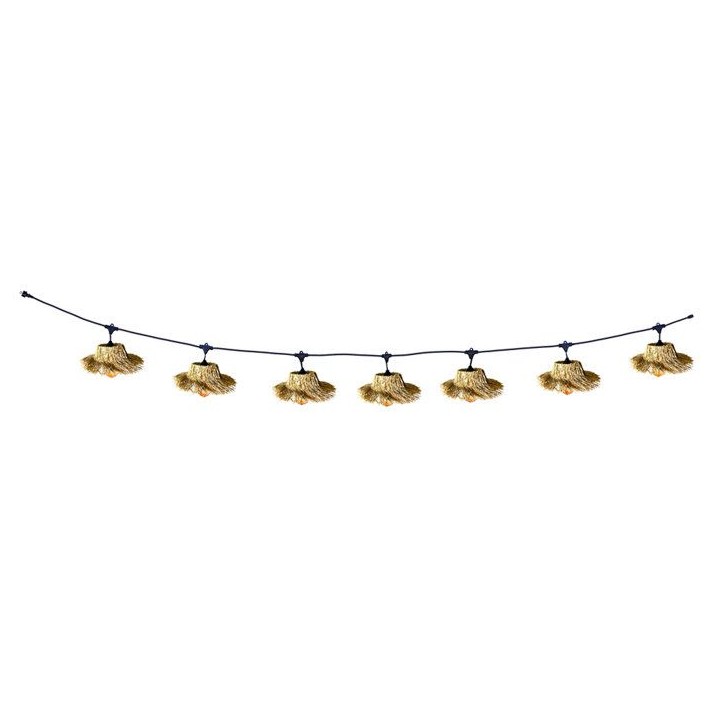 Guirlande extérieure - LUMISKY - TAHITI LIGHT CONNECTABLE - 7 ampoules LED filament E27 - Blanc chaud - 6 m Guirlande extérieure - LUMISKY - TAHITI LIGHT CONNECTABLE - 7 ampoules LED filament E27 - Blanc chaud - 6 m