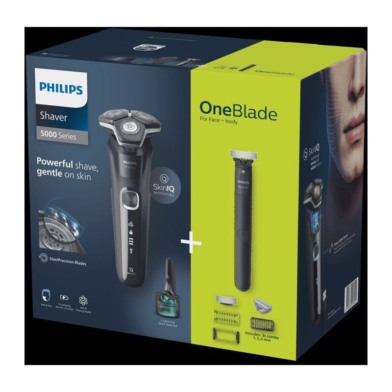 Rasoir électrique - PHILIPS - S5898/79 - Wet & Dry - SteelPrecision -