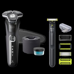 Rasoir électrique - PHILIPS - S5898/79 - Wet & Dry - SteelPrecision - 60 min autonomie