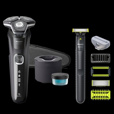 Rasoir électrique - PHILIPS - S5898/79 - Wet & Dry - SteelPrecision - 60 min autonomie