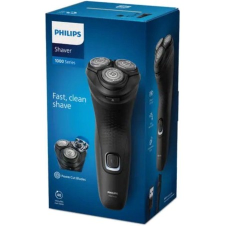 Rasoir électrique - PHILIPS - S1141/00 - utilisation a sec - PowerCut - rechargeable