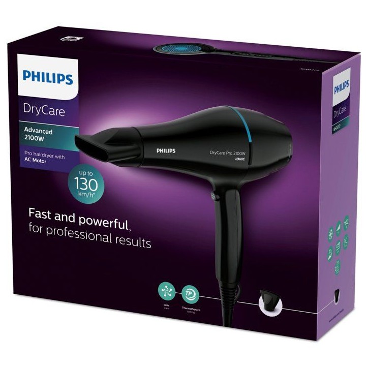 Seche-cheveux - PHILIPS - BHD272/00 - DryCare Pro - 2100 W - moteur AC Seche-cheveux - PHILIPS - BHD272/00 - DryCare Pro - 2100 W - moteur AC
