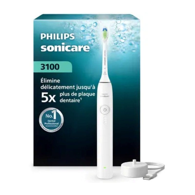 Brosse a dents électrique sonique - PHILIPS - HX4031/21 - blanche - r