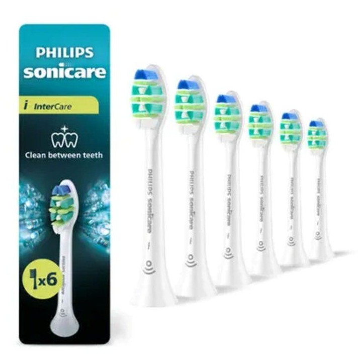 Tetes de brosse a dents - PHILIPS - HX9006/87 - InterCare - lot de 6 - blanches