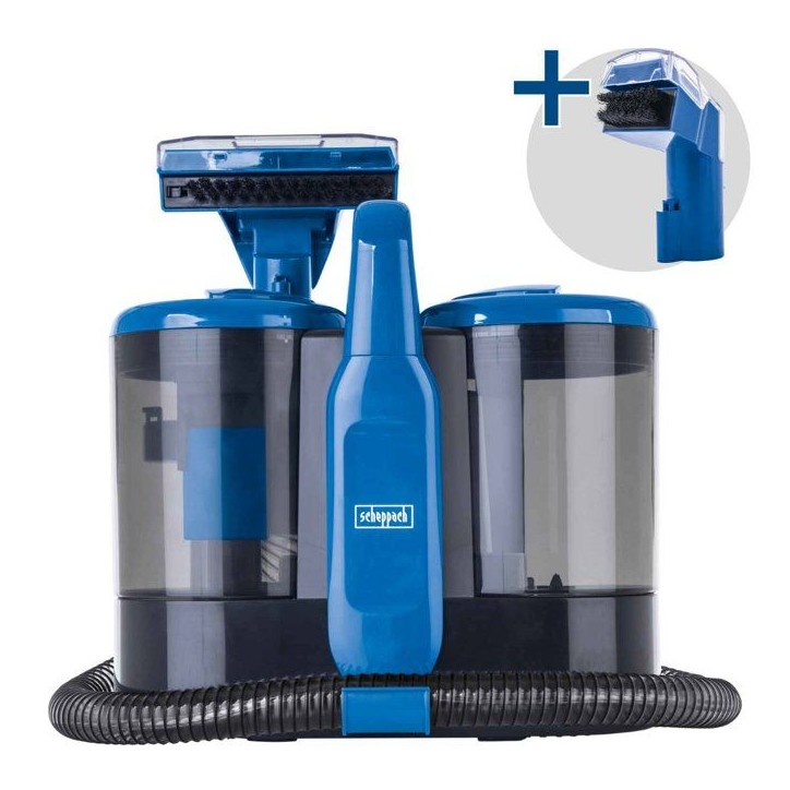Nettoyeur détacheur / Shampouineuse SCHEPPACH - SWC600 - 600W - 15Kpa - Réservoir 1,5L - Tuyau 1,2m - Accessoires inclus Nettoyeur détacheur / Shampouineuse SCHEPPACH - SWC600 - 600W - 15Kpa - Réservoir 1,5L - Tuyau 1,2m - Accessoires inclus