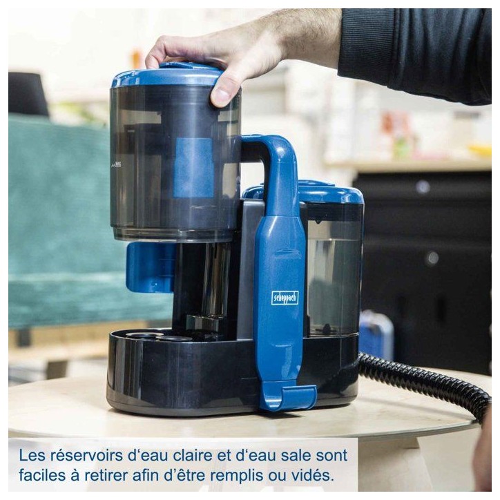Nettoyeur détacheur / Shampouineuse SCHEPPACH - SWC600 - 600W - 15Kpa - Réservoir 1,5L - Tuyau 1,2m - Accessoires inclus Nettoyeur détacheur / Shampouineuse SCHEPPACH - SWC600 - 600W - 15Kpa - Réservoir 1,5L - Tuyau 1,2m - Accessoires inclus