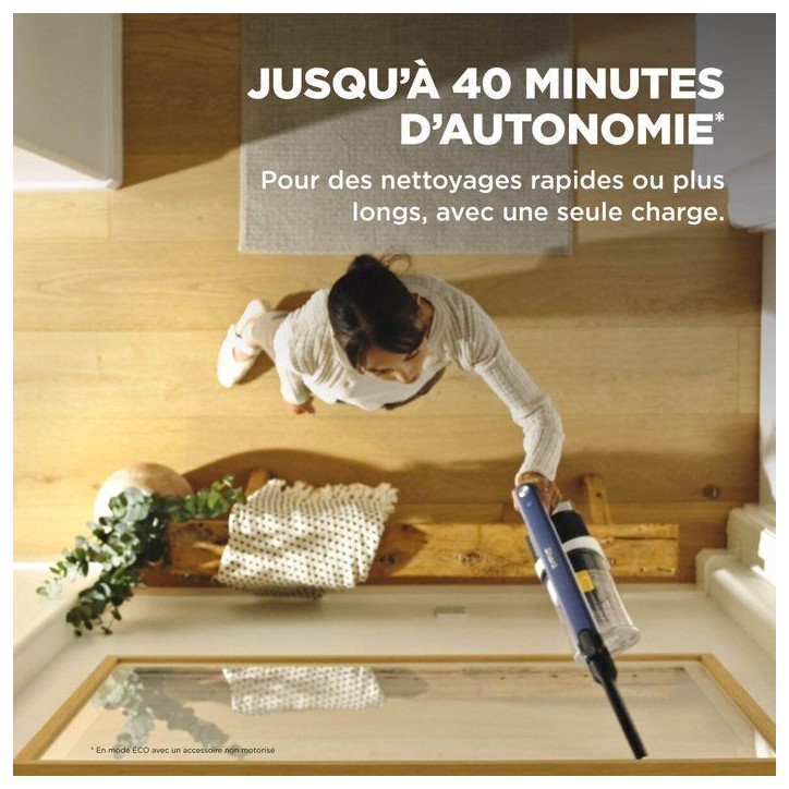 Aspirateur balai sans fil - SHARK IY143HEU - FloorDetect - Jusqu'a 40 min d'autonomie - Anti-emmelement - Filtre HEPA Aspirateur balai sans fil - SHARK IY143HEU - FloorDetect - Jusqu'a 40 min d'autonomie - Anti-emmelement - Filtre HEPA
