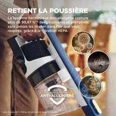 Aspirateur balai sans fil - SHARK IY143HEU - FloorDetect - Jusqu'a 40