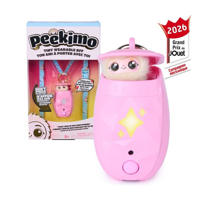 Peekimo Violet - SPINMASTER - Animal interactif et accessoire a porter
