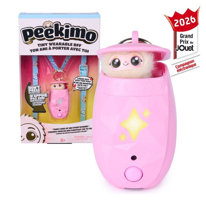 Peekimo Violet - SPINMASTER - Animal interactif et accessoire a porter - Plus de 100 sons & réactions - A Partir De 5 Ans Peekimo Violet - SPINMASTER - Animal interactif et accessoire a porter - Plus de 100 sons & réactions - A Partir De 5 Ans