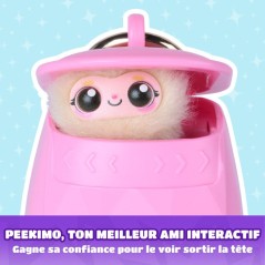 Peekimo Violet - SPINMASTER - Animal interactif et accessoire a porter - Plus de 100 sons & réactions - A Partir De 5 Ans