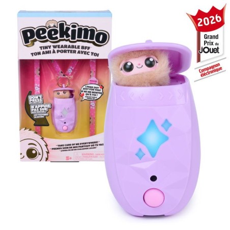 Peekimo Violet - SPINMASTER - Animal interactif et accessoire a porter