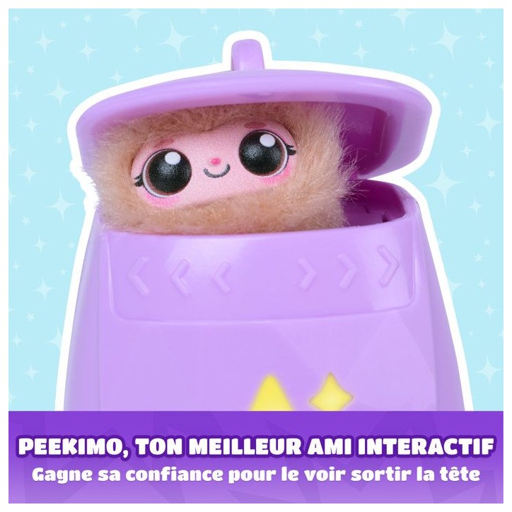 Peekimo Violet - SPINMASTER - Animal interactif et accessoire a porter - Plus de 100 sons & réactions - A Partir De 5 Ans Peekimo Violet - SPINMASTER - Animal interactif et accessoire a porter - Plus de 100 sons & réactions - A Partir De 5 Ans