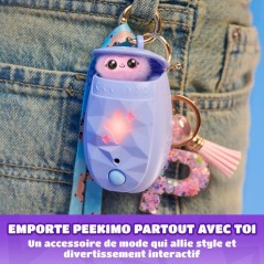 Peekimo Violet - SPINMASTER - Animal interactif et accessoire a porter