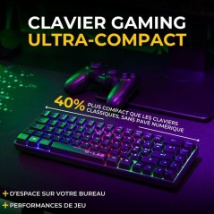 Pack Gamer 2-en-1 sans fil - THE G-LAB - COMBO HYDRO - Clavier membran
