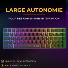 Pack Gamer 2-en-1 sans fil - THE G-LAB - COMBO HYDRO - Clavier membran