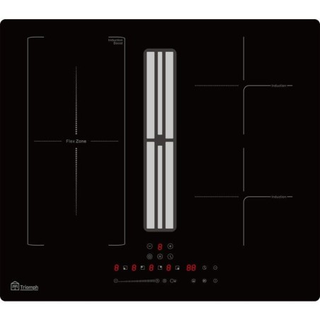 Plaque induction avec hotte intégrée - TRIOMPH - TRCPIDA6000B - 4 fo