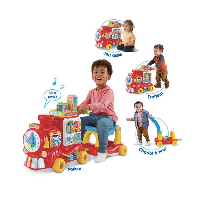 VTECH BABY - TCHOU TCHOU LOCO, MON PORTEUR ÉVOLUTIF - Multicolore
