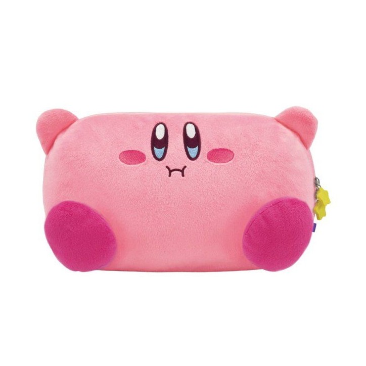 Pochette peluche Plush Pouch - HORI - Kirby Nintendo Switch 2 - Protection console - Rangement accessoires et jeux - Rose