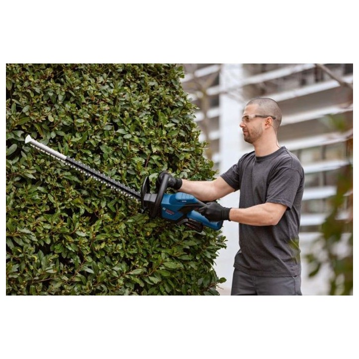 Bosch Professional 18V Taille-haies sans-fil GHE 18V-60 (moteur sans charbon, 20 mm de coupe) sans batterie Bosch Professional 18V Taille-haies sans-fil GHE 18V-60 (moteur sans charbon, 20 mm de coupe) sans batterie