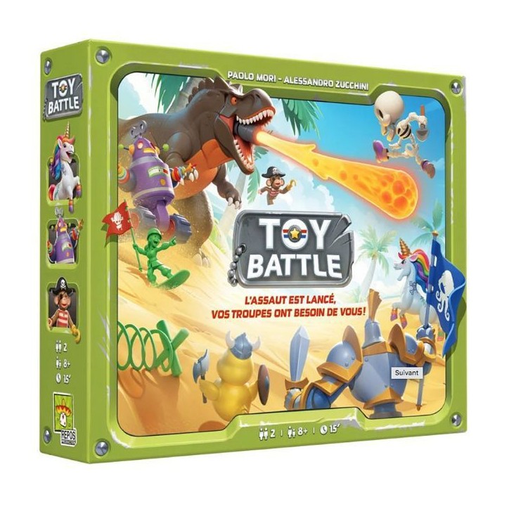 REPOS Jeu de stratégie - Toy Battle - 2 joueurs - Dès 8 ans - 15 min - 4 plateaux double-face - Tuiles - VF
