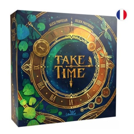 LIBELLUD - Take Time Jeu de société coopératif pour 1 à 4 joueurs - Dès 10 ans - 30 min - jeu d'énigmes avec des horloges