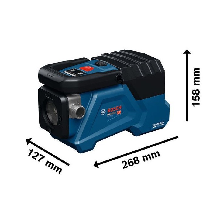 Pompe de transfert sans fil 18V GTP18V-28 - BOSCH - sans batterie, ni chargeur - 06019R6000 Pompe de transfert sans fil 18V GTP18V-28 - BOSCH - sans batterie, ni chargeur - 06019R6000