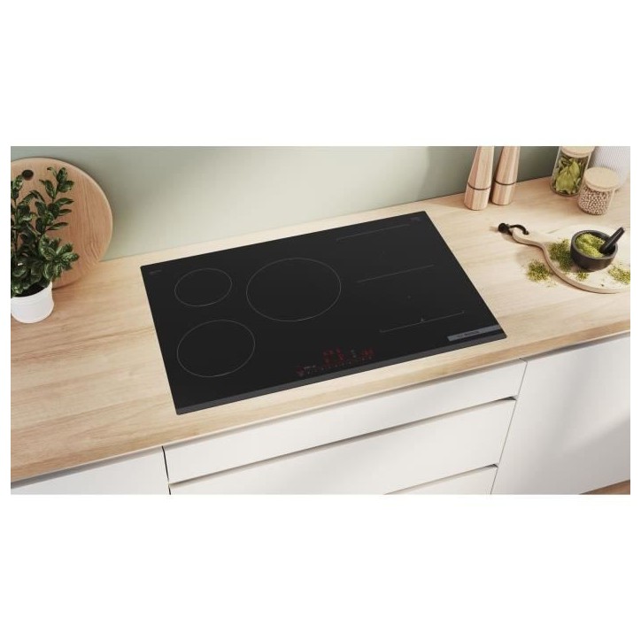 Table induction grande largeur BOSCH - 5 foyers - L80 x P52 cm - PVW831HC1E Table induction grande largeur BOSCH - 5 foyers - L80 x P52 cm - PVW831HC1E
