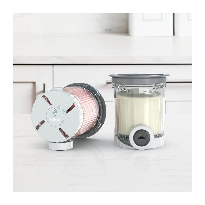 Lot de 2 Pots avec Couvercles et Embouts de Rechange NINJA – Compati