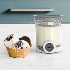 Lot de 2 Pots avec Couvercles et Embouts de Rechange NINJA – Compatible Swirl by CREAMi NC701EU