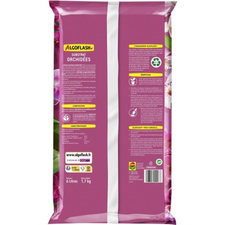 Terreau - ALGOFLASH - Orchidées - 6 L