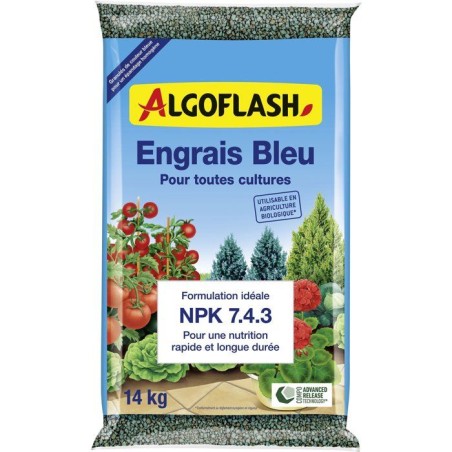 Engrais - ALGOFLASH - Bleu universel - 14 kg - UAB