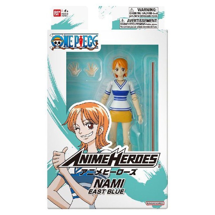 Figurine articulée Anime Heroes - Bandai - One Piece - Nami - 17 cm Figurine articulée Anime Heroes - Bandai - One Piece - Nami - 17 cm