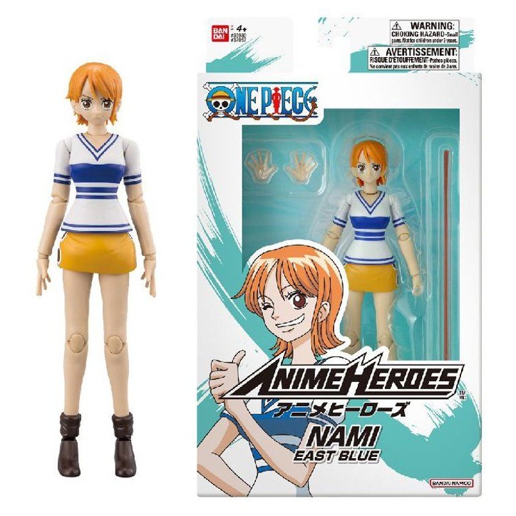Figurine articulée Anime Heroes - Bandai - One Piece - Nami - 17 cm Figurine articulée Anime Heroes - Bandai - One Piece - Nami - 17 cm