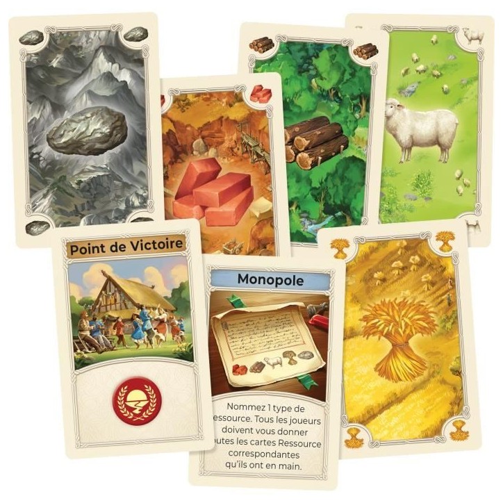 KOSMOS Jeu de plateau CATAN (Refresh) - Best-seller Stratégie et Négociation - dès 10 ans - 3 à 4 joueurs - 60 à 120 min KOSMOS Jeu de plateau CATAN (Refresh) - Best-seller Stratégie et Négociation - dès 10 ans - 3 à 4 joueurs - 60 à 120 min