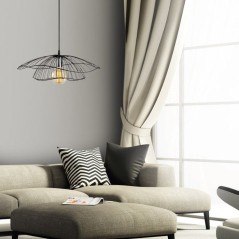 Suspension lustre D BY M.RED Black - Métal noir - Décoration design