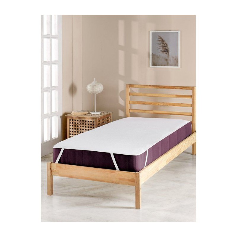 Protège-matelas - Mansion - Pour lit 1 personne - 90 x 200 cm - 100 %