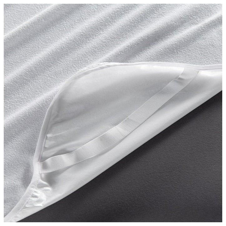 Protège-matelas - Mansion - Pour lit 1 personne - 90 x 200 cm - 100 % Coton - Blanc