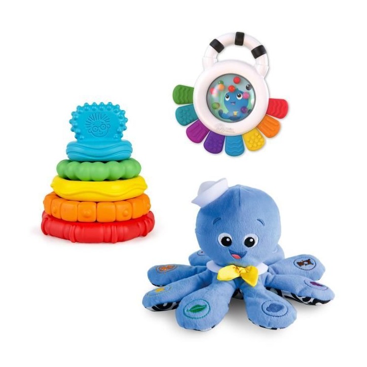 BABY EINSTEIN, Coffret cadeau de naissance, bapteme, communion, babyshower, Opus le poulpe