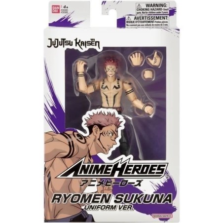 Figurine Jujutsun Kaisen - BANDAI - Anime Heroes - 36988 - Ryomen Sukuna - 17 cm