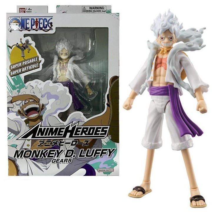 Figurine One Piece - BANDAI - Anime Heroes - 37054 - Luffy Gear 5 - 17 cm Figurine One Piece - BANDAI - Anime Heroes - 37054 - Luffy Gear 5 - 17 cm