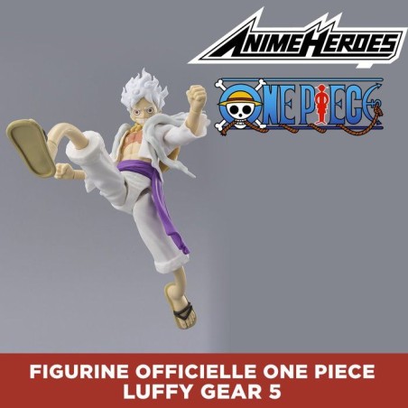 Figurine One Piece - BANDAI - Anime Heroes - 37054 - Luffy Gear 5 - 17 cm