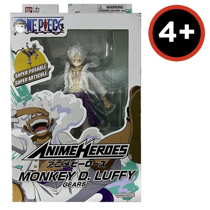 Figurine One Piece - BANDAI - Anime Heroes - 37054 - Luffy Gear 5 - 17 cm Figurine One Piece - BANDAI - Anime Heroes - 37054 - Luffy Gear 5 - 17 cm